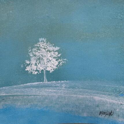 Peinture Ancrage par Escolier Odile | Tableau Figuratif Acrylique, Pigments Minimaliste, Nature, Paysages