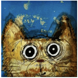 Pintura Coucou! por Maury Hervé | Pintura Arte bruto Acrílico, Ink Animales