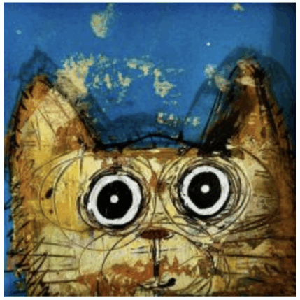 Painting Coucou! by Maury Hervé | Painting Raw art Acrylic, Ink Animals