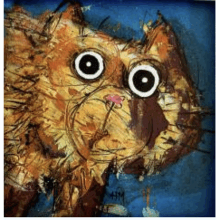 Gemälde Surprise! von Maury Hervé | Gemälde Art brut Acryl, Tinte Tiere