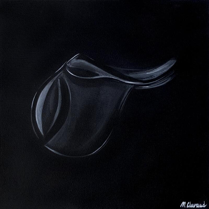 Painting SADDLE by Clavaud Morgane | Painting Figurative Minimalist Acrylic