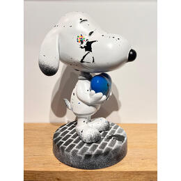 Sculpture Snoopy coeur par TED | Sculpture