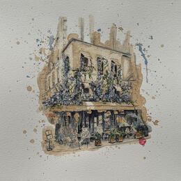 Painting Maison sauvage  by Flament Audrey | Painting