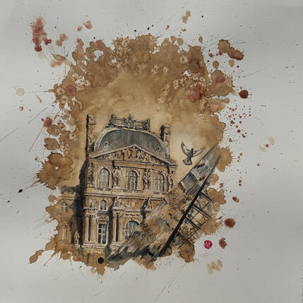 Pintura Éclat du Louvre por Flament Audrey | Pintura