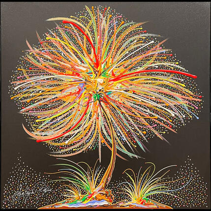 Peinture Une vie, un arbre à Angers par Fonteyne David | Tableau Figuratif Acrylique