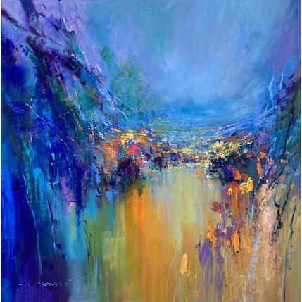 Painting Echo of Silence by Petras Ivica | Painting Figurative Oil Landscapes