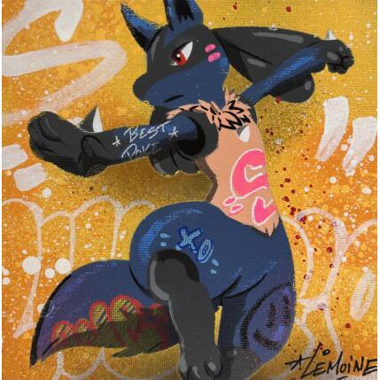 Painting Lucario by Lemoine Mael | Painting