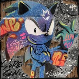 Painting Sonic Fire by Lemoine Mael | Painting