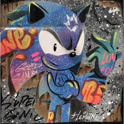 Painting Sonic Fire by Lemoine Mael | Painting