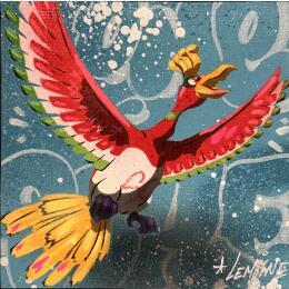 Painting Ho-Oh by Lemoine Mael | Painting