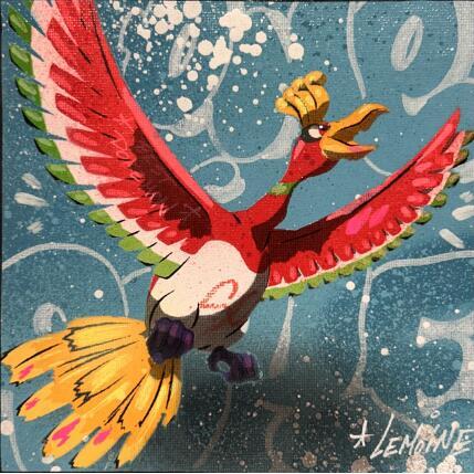 Painting Ho-Oh by Lemoine Mael | Painting