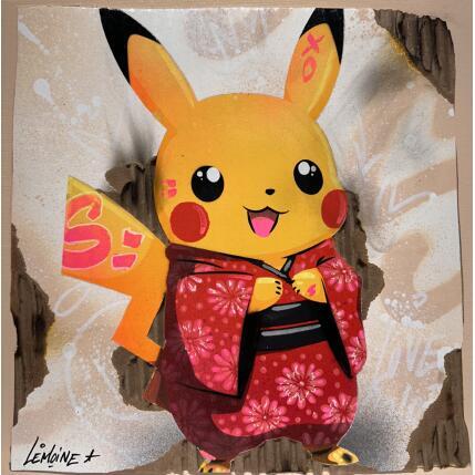 Painting Japan Pika Cardboard by Lemoine Mael | Painting