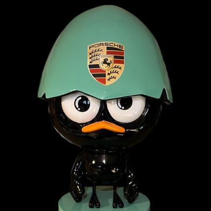 Sculpture CALI PORSCHE by Le Marquis | Sculpture Figurative Acrylic, Resin Sport