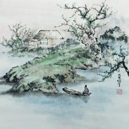 Gemälde Late spring von Du Mingxuan | Gemälde