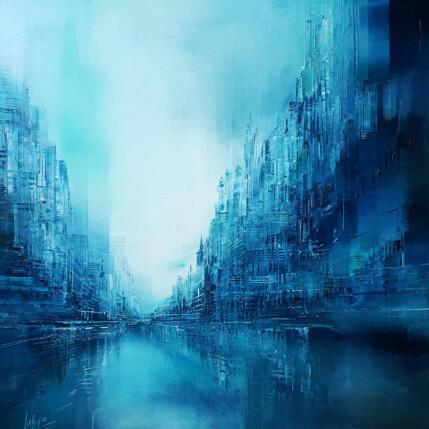 Gemälde Aigue-Marine von Levesque Emmanuelle | Gemälde  Öl