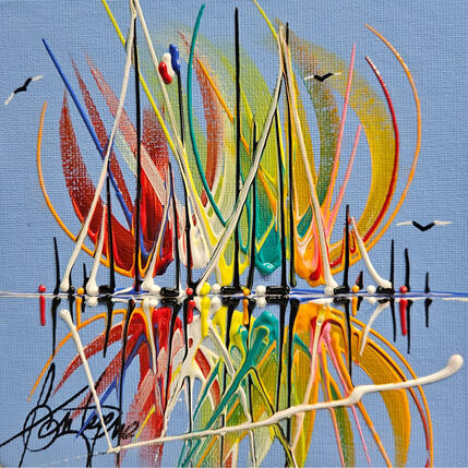 Peinture Bleu de France par Fonteyne David | Tableau Figuratif Acrylique