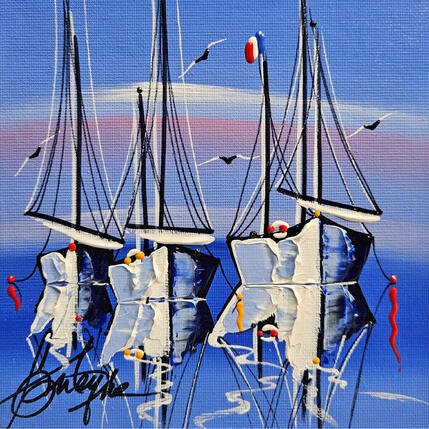 Peinture L'espérance en mer par Fonteyne David | Tableau Figuratif Acrylique