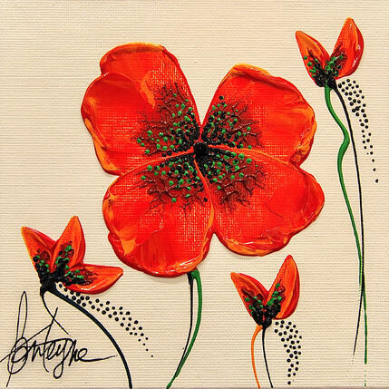Pintura Rouge passion por Fonteyne David | Pintura