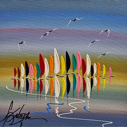 Painting Ton ciel tes couleurs by Fonteyne David | Painting Figurative Acrylic Pop icons