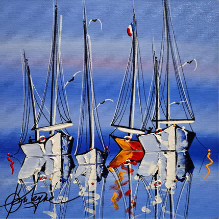 Painting Bleu blanc rouge by Fonteyne David | Painting Figurative Acrylic Pop icons