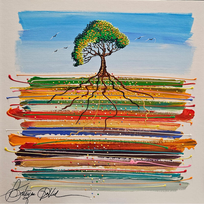 Painting Le souverain by Fonteyne David | Painting Figurative Acrylic