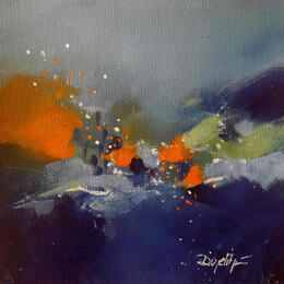 Gemälde Un rêve bleu von Dupetitpré Roselyne | Gemälde