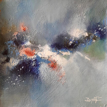 Gemälde Quand le bleu von Dupetitpré Roselyne | Gemälde