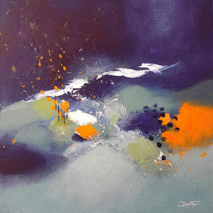 Peinture Le cours de nos vies, toujours par Dupetitpré Roselyne | Tableau