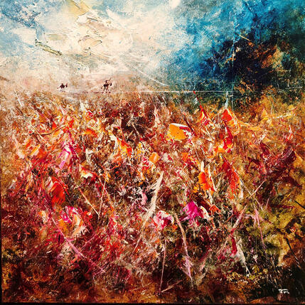 Painting Don Quichotte sur la ligne by Reymond Pierre | Painting Figurative Oil