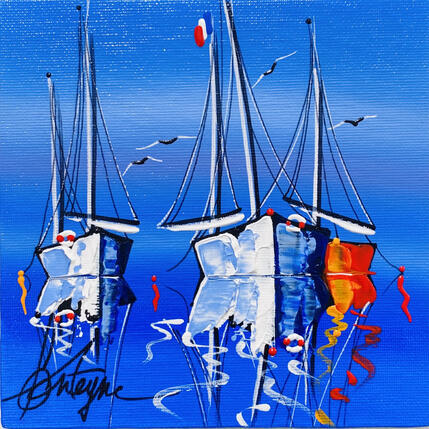 Painting Escale à Toulon by Fonteyne David | Painting Figurative Acrylic