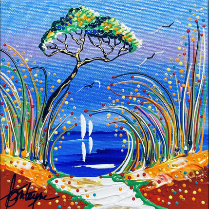 Peinture Le chemin à Toulon par Fonteyne David | Tableau Figuratif Acrylique