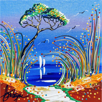 Painting Le chemin à Toulon by Fonteyne David | Painting Figurative Acrylic