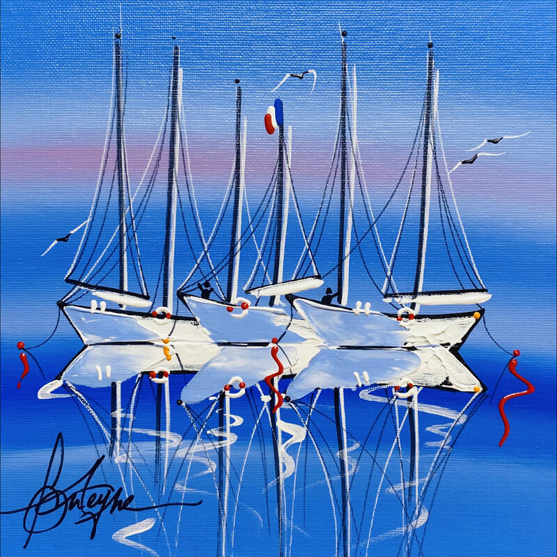 Painting Les Rayonnants by Fonteyne David | Painting Figurative Acrylic