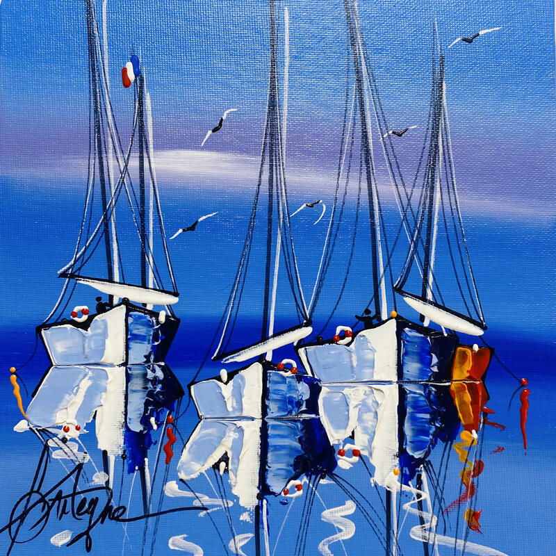 Painting Vue sur la paix by Fonteyne David | Painting Figurative Acrylic