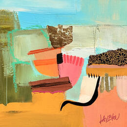 Pintura Barque sur la Maine por Lau Blou | Pintura