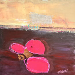 Pintura Horizon d'hiver por Lau Blou | Pintura