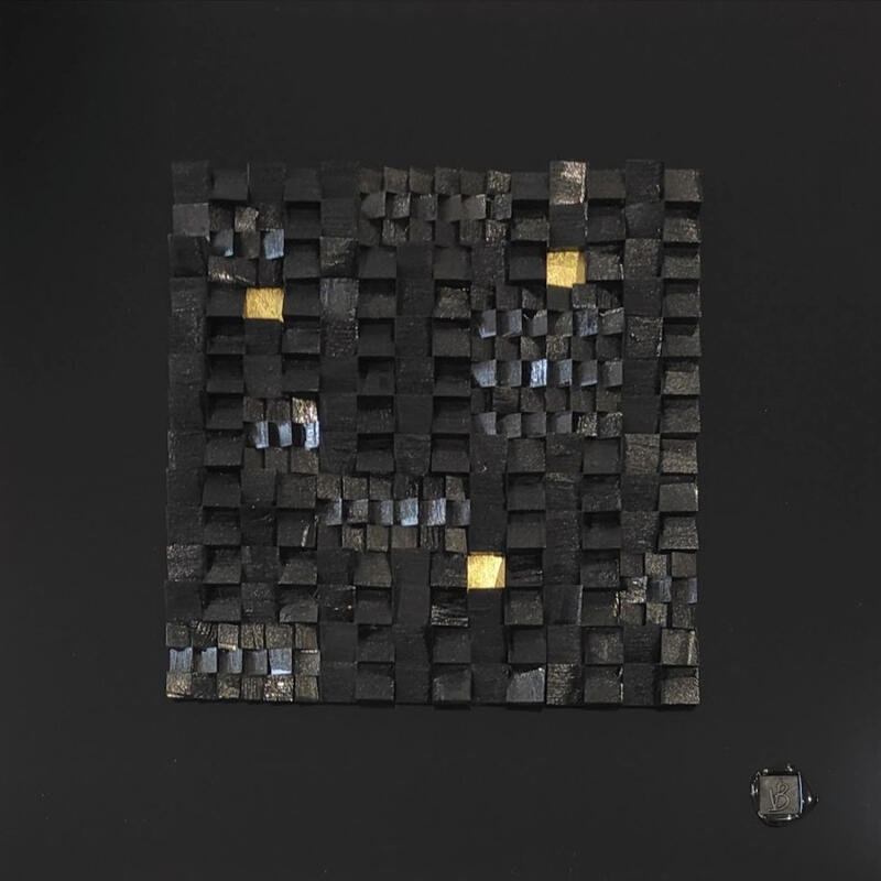 Painting WAKAYAMA by Bauquel Véronique | Painting Abstract Minimalist Gluing