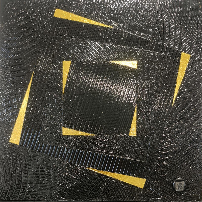 Peinture Sixties par Bauquel Véronique | Tableau Abstrait Minimaliste