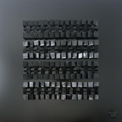 Peinture Croisette par Bauquel Véronique | Tableau Abstrait Collage Minimaliste