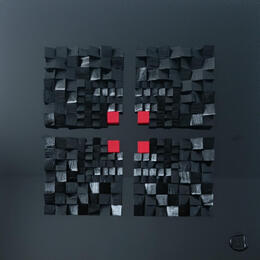 Painting Longford by Bauquel Véronique | Painting Abstract Gluing Minimalist