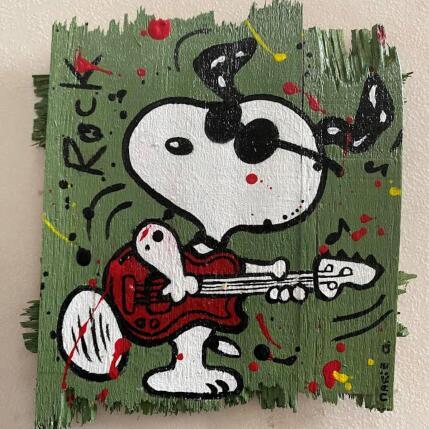 Pintura ROCK por Marie G.  | Pintura Pop art Acrílico, Madera Iconos pop