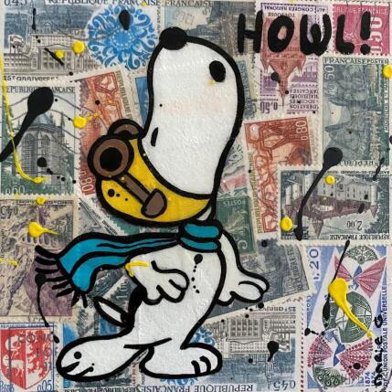 Pintura HOWL ! por Marie G.  | Pintura Pop art Acrílico, Madera Iconos pop