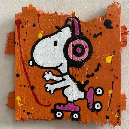 Pintura Balade enn rollers por Marie G.  | Pintura Pop art Acrílico, Madera Iconos pop