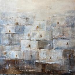 Gemälde White Tanger von Solveiga | Gemälde  Acryl