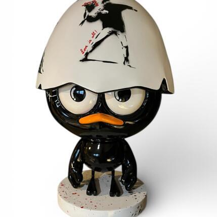 Sculpture CALI BANKSY TRIBUTE by Le Marquis | Sculpture Pop-art Acrylic, Resin Pop icons