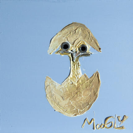 Painting CARACTERIUS by Moogly | Painting Raw art Acrylic, Pigments, Resin Animals