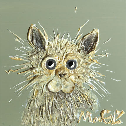 Painting EBOURIFFUS by Moogly | Painting Raw art Acrylic, Pigments, Resin Animals