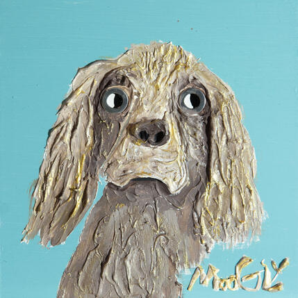 Painting EXIGEUS by Moogly | Painting Raw art Acrylic, Pigments, Resin Animals