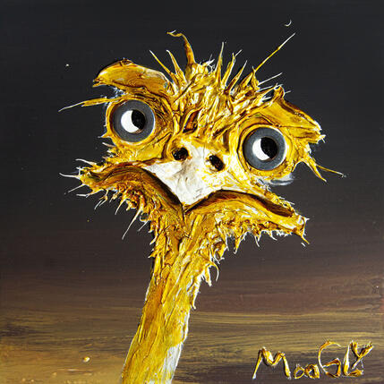 Gemälde TODOLISTUS von Moogly | Gemälde Art brut Acryl, Harz, Pigmente Tiere