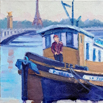 Peinture Escale à Paris par Aliamus Béatrice | Tableau